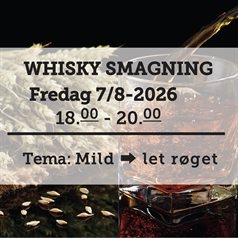 Whiskysmagning fredag d. 7 august 2026 - slikforvoksne.dk